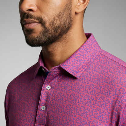 Men's Lightweight Polyester Spandex Golf Polo | Moisture-Wicking Quick-Dry Shirt