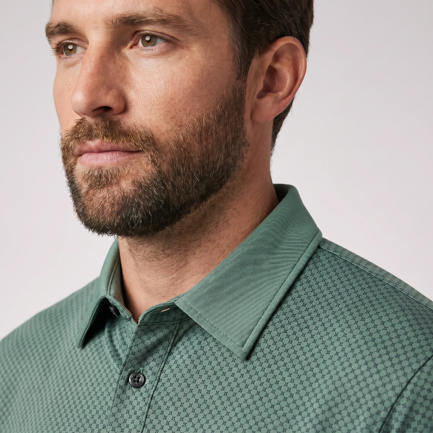 Men's Lightweight Polyester Spandex Polo Shirt | Breathable Quick-Dry Performance Top