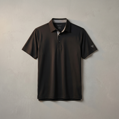 Men's Lightweight Polyester Spandex Polo Shirt | Breathable Quick-Dry Performance Top