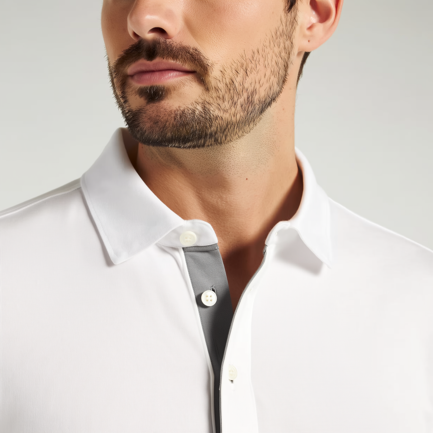 Men's Lightweight Polyester Spandex Polo Shirt | Breathable Quick-Dry Performance Top