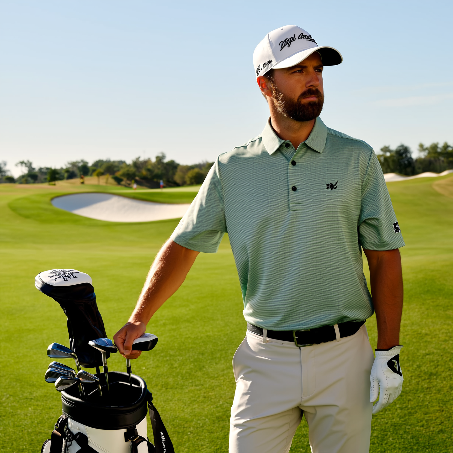 Men's Lightweight Polyester Spandex Polo Shirt | Moisture-Wicking Casual Wear
