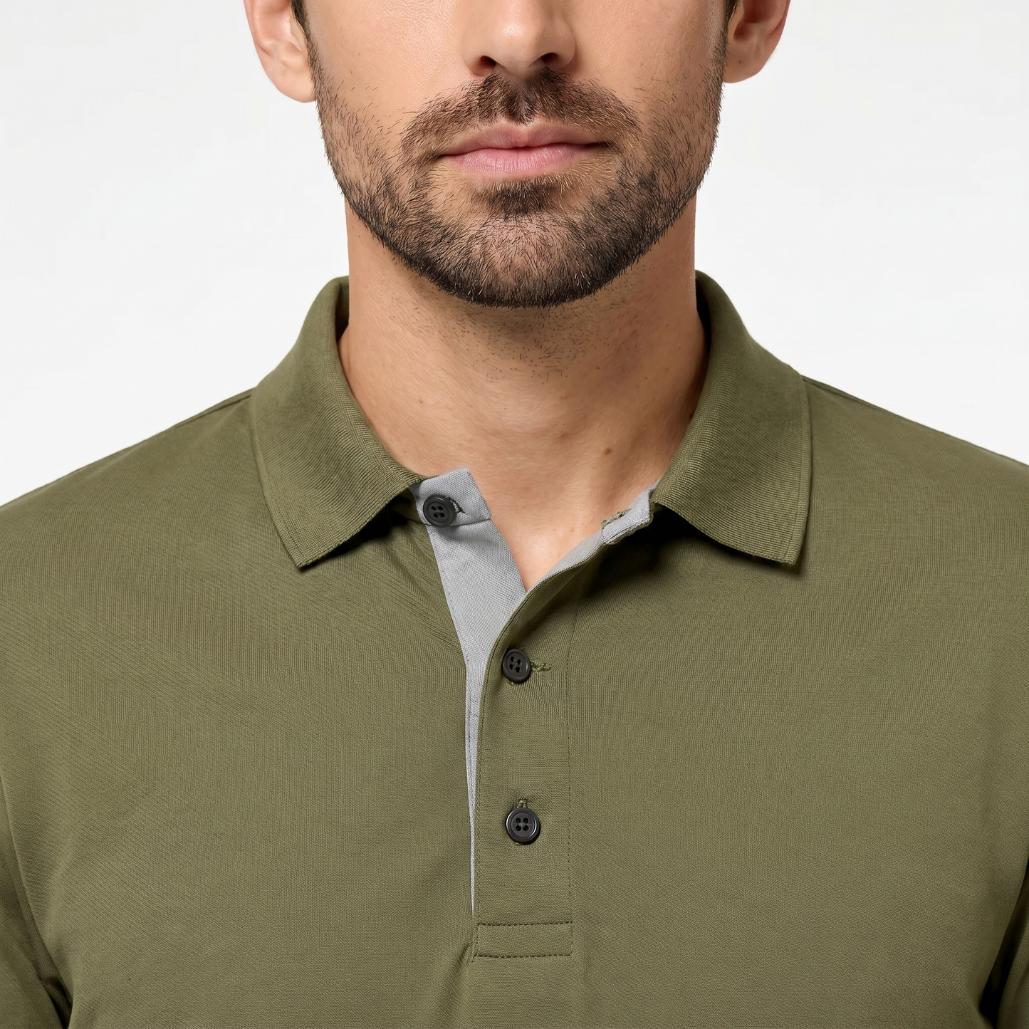 Men's Lightweight Polyester Spandex Polo Shirt | Breathable Quick-Dry Performance Top