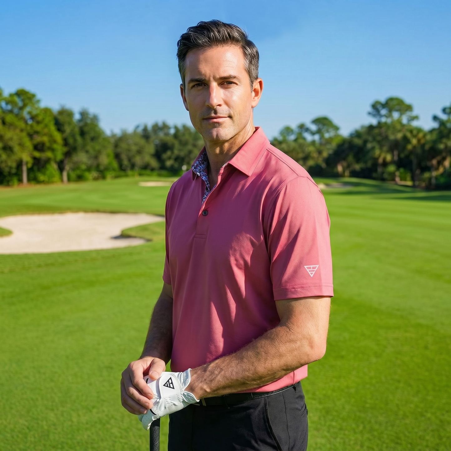 Men's Lightweight Polyester Spandex Polo Shirt | Moisture-Wicking Casual Wear