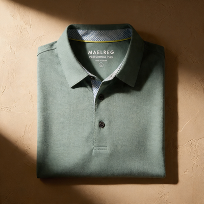 Men's Lightweight Polyester Spandex Polo Shirt | Moisture-Wicking Casual Wear
