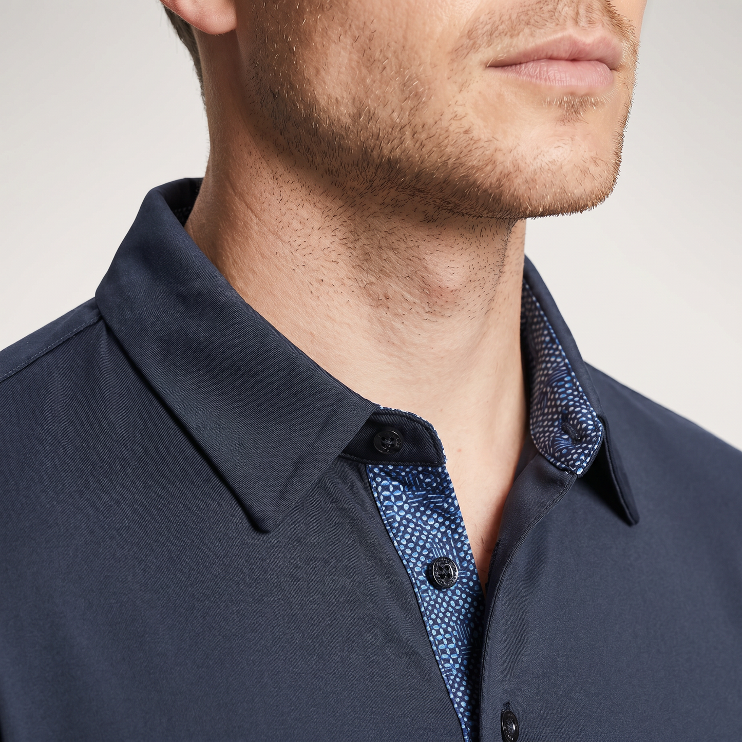 Men's Lightweight Polyester Spandex Polo Shirt | Breathable Quick-Dry Performance Top