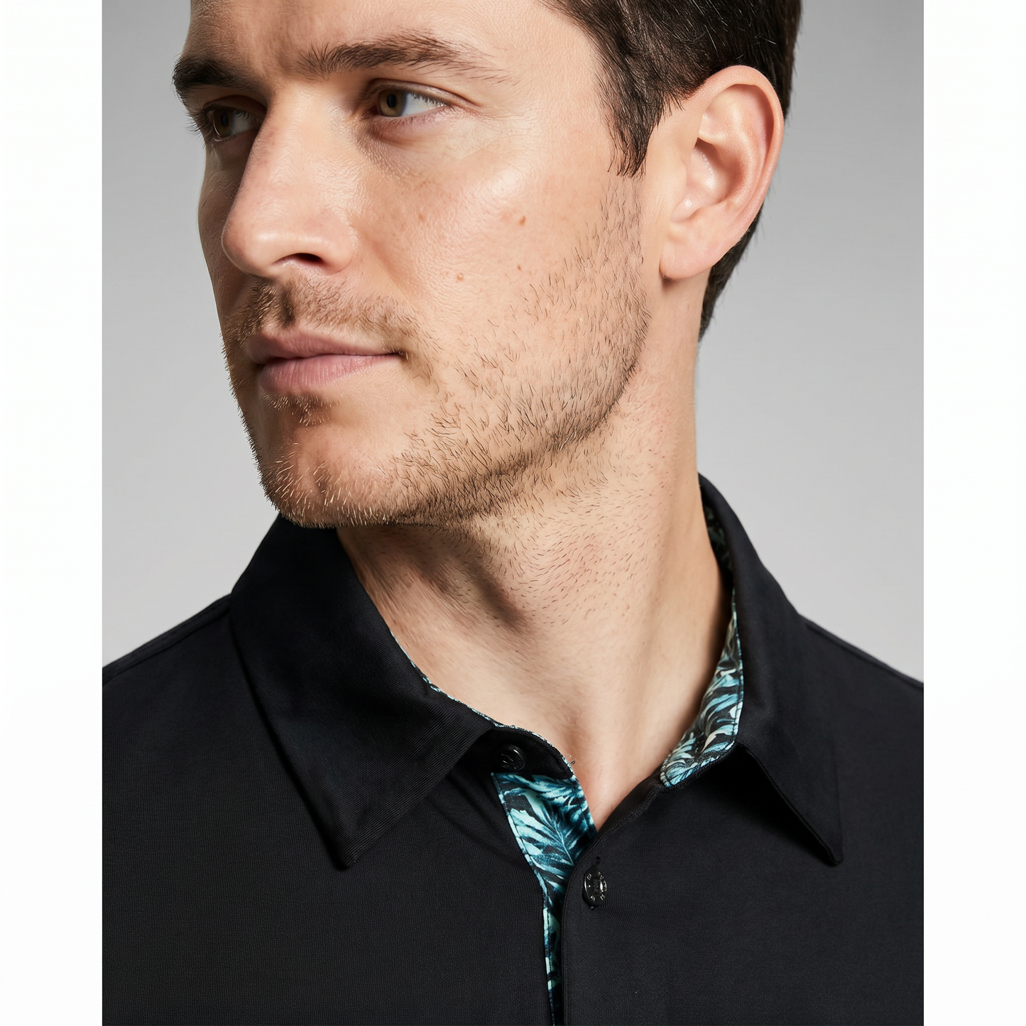 Men's Lightweight Polyester Spandex Polo Shirt | Moisture-Wicking Casual Wear