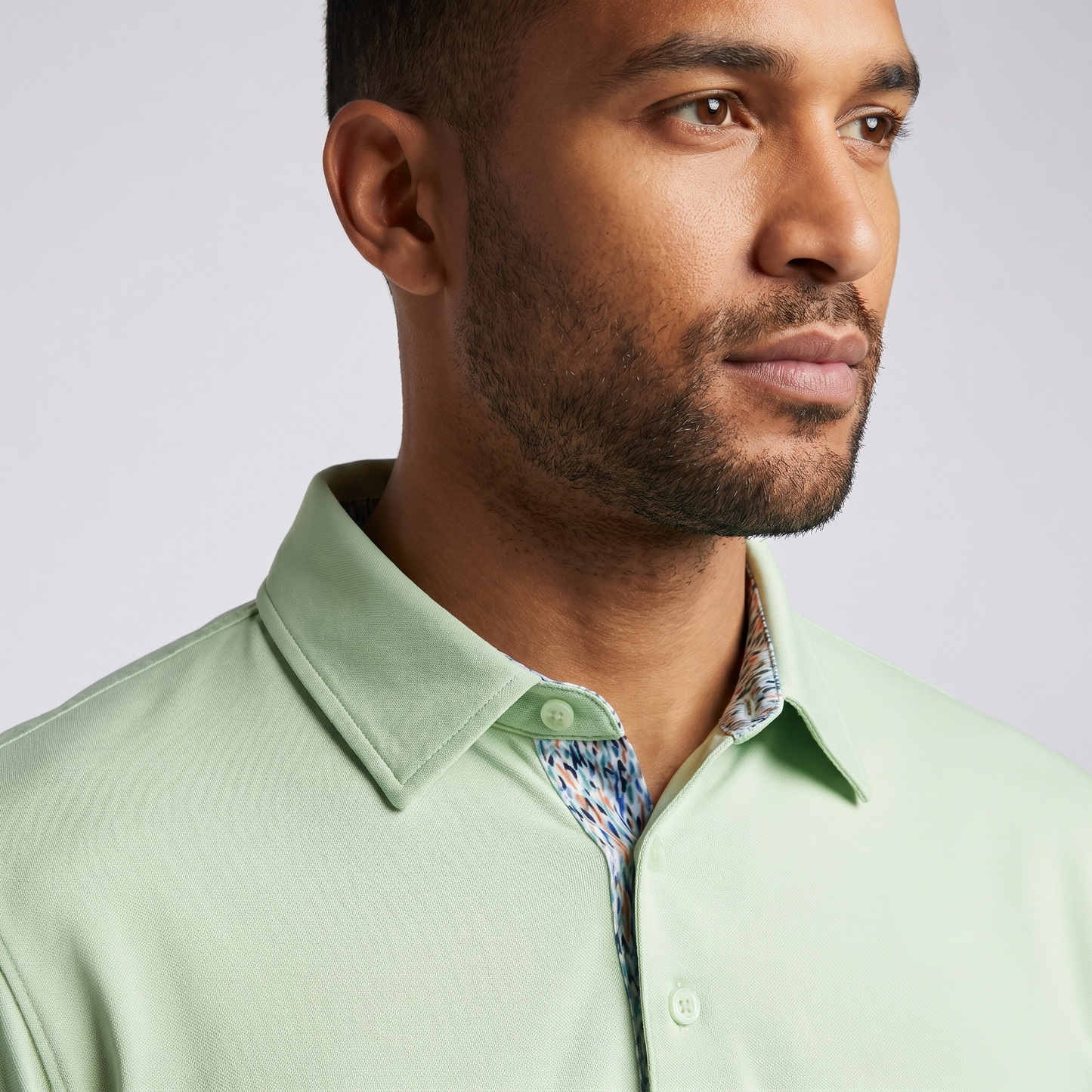 Men's Lightweight Polyester Spandex Polo Shirt | Moisture-Wicking Casual Wear