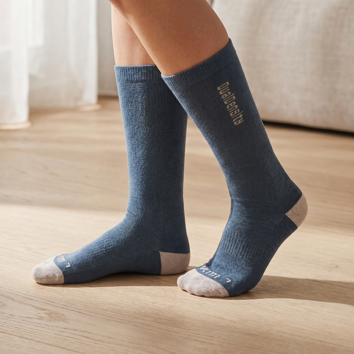 Unisex Merino Wool Blend Ski Socks | Warm Comfortable Supportive Winter Socks