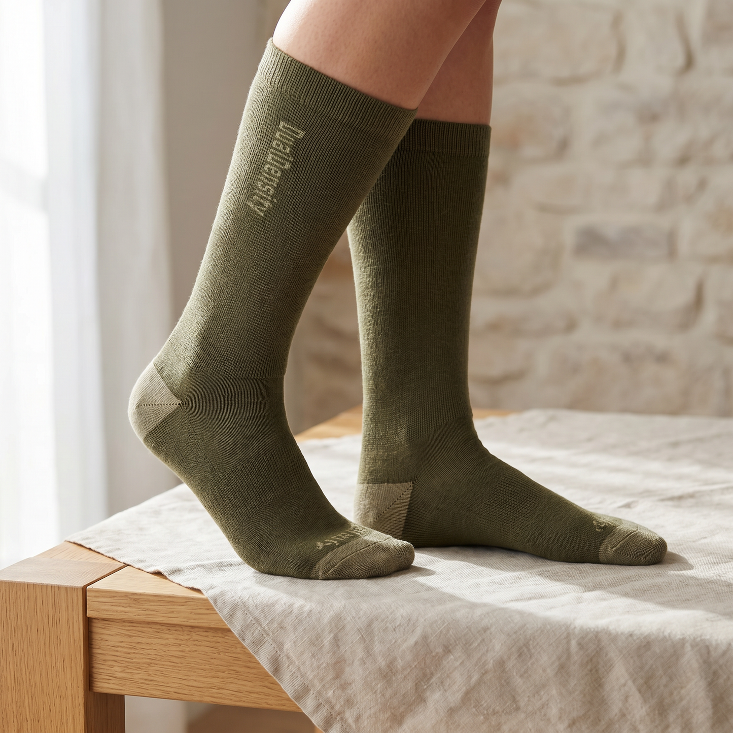 Unisex Merino Wool Blend Ski Socks | Warm Comfortable Supportive Winter Socks