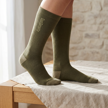 Unisex Merino Wool Blend Ski Socks | Warm Comfortable Supportive Winter Socks