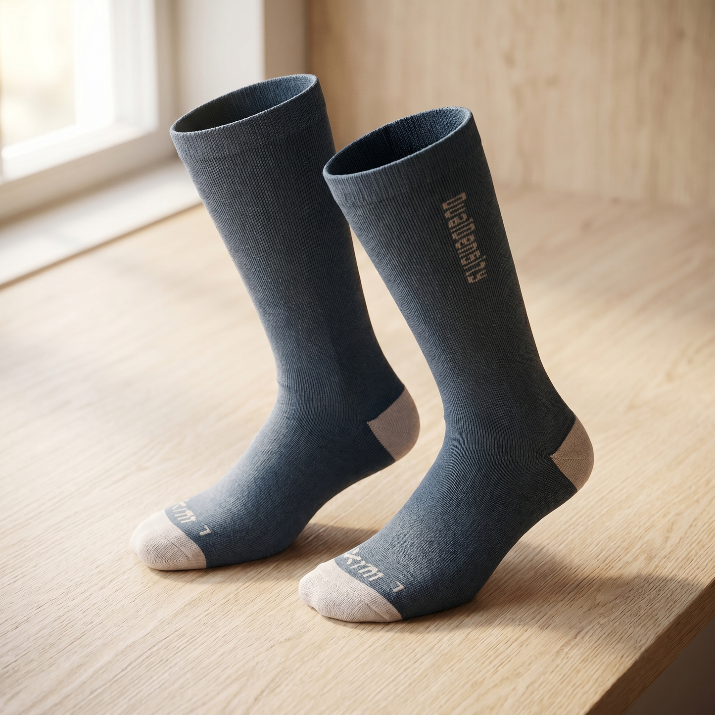 Unisex Merino Wool Blend Ski Socks | Warm Comfortable Supportive Winter Socks