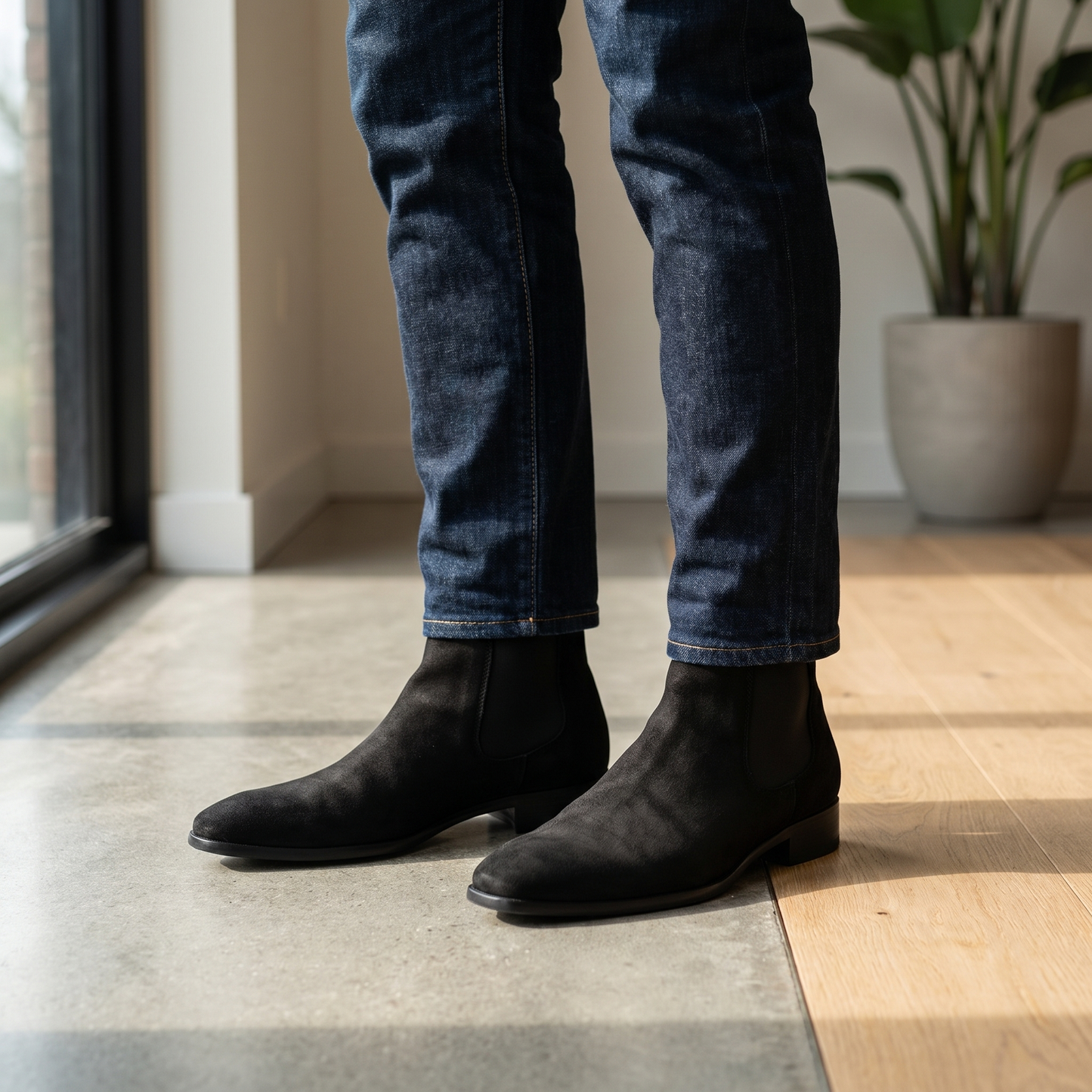 Men's Leather Chelsea Boots | Slip-On | Comfortable Everyday Dress Shoe