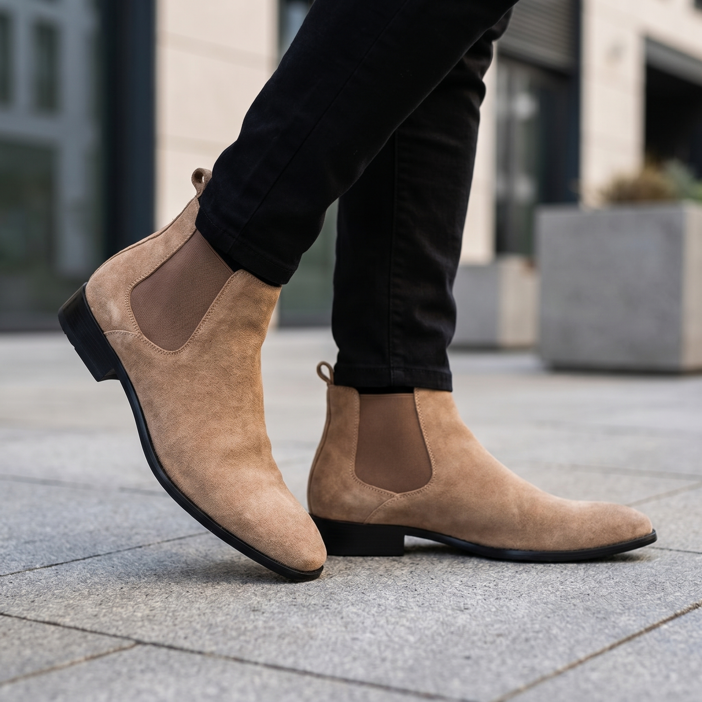 Men's Leather Chelsea Boots | Slip-On | Comfortable Everyday Dress Shoe