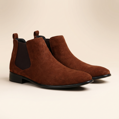Men's Leather Chelsea Boots | Slip-On | Comfortable Everyday Dress Shoe