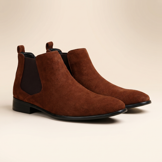 Men's Premium Leather Chelsea Boots | Stylish Comfortable Slip-On Dress Shoes