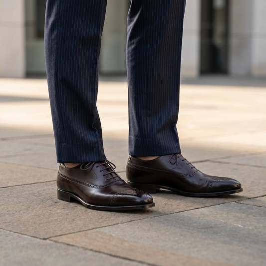 Men's Premium Leather Brogue Shoes | Stylish Comfortable Dress Footwear