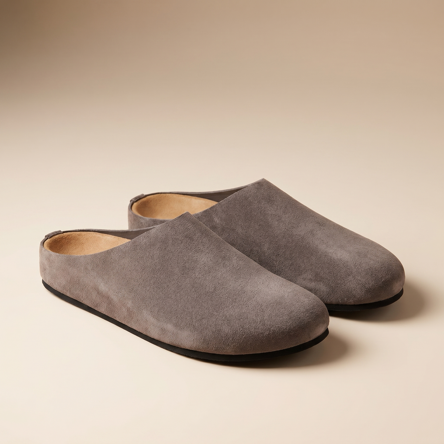 Women's Soft Cowhide Suede Clogs | Comfortable Slip-On Footwear for All-Day Wear