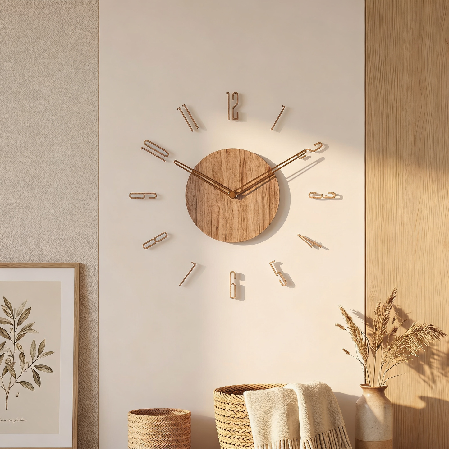Wooden Wall Clock | Silent Quartz Movement | 30 cm & 35 cm