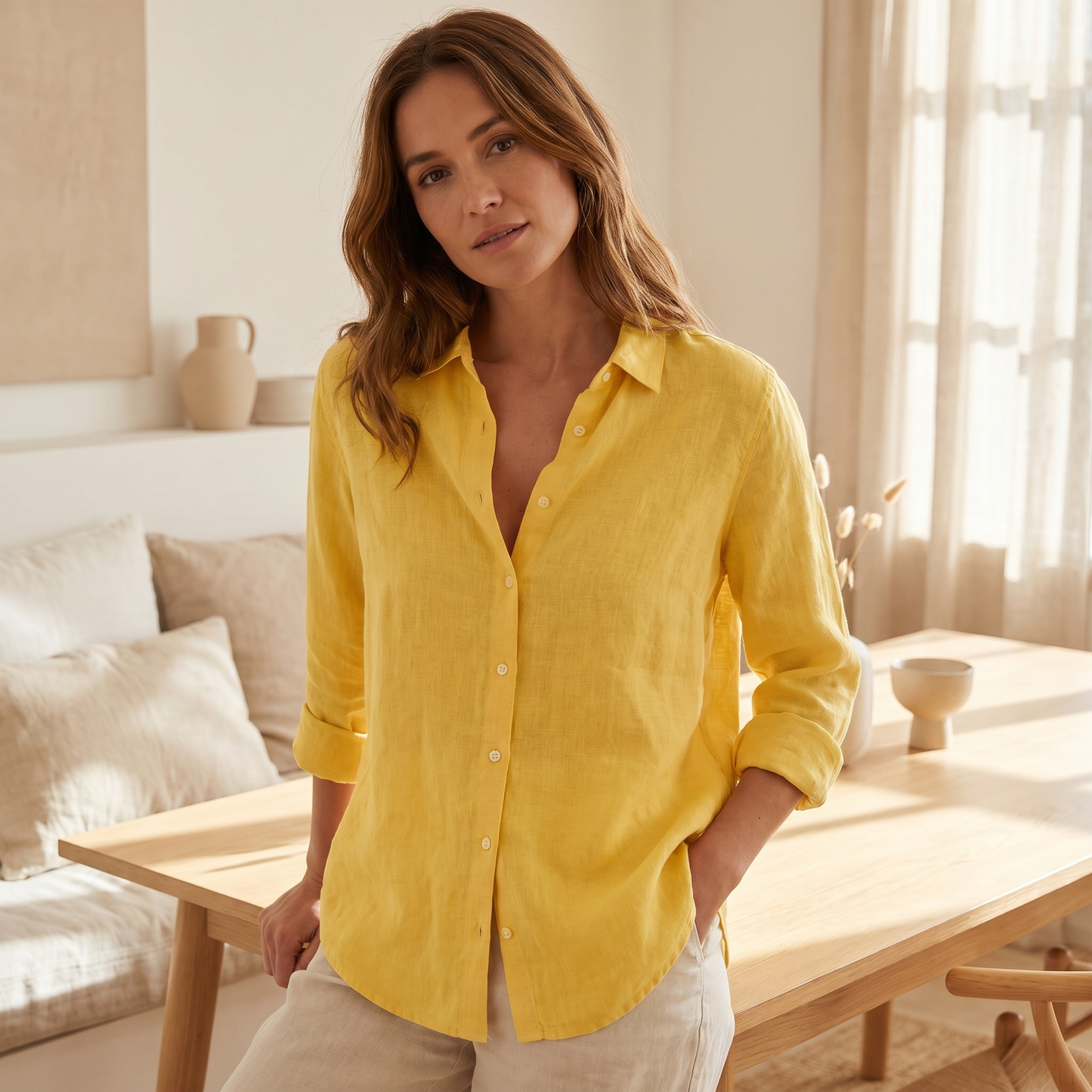 Women's Elegant Fabric Blouse | Chic Comfortable Everyday Top