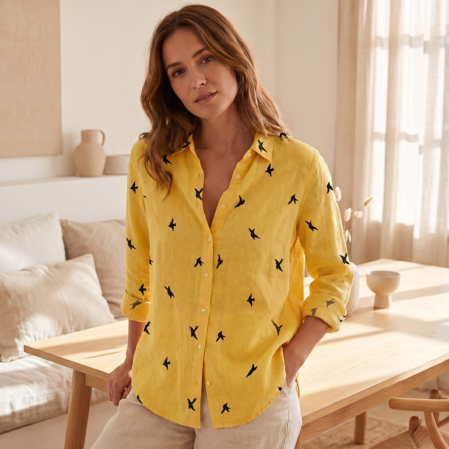 Women's Elegant Fabric Blouse | Chic Comfortable Everyday Top