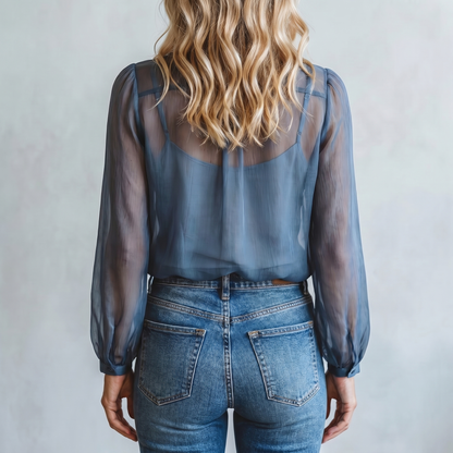 Women's Lightweight Floral Boho Blouse | Relaxed Fit Chic Summer Top