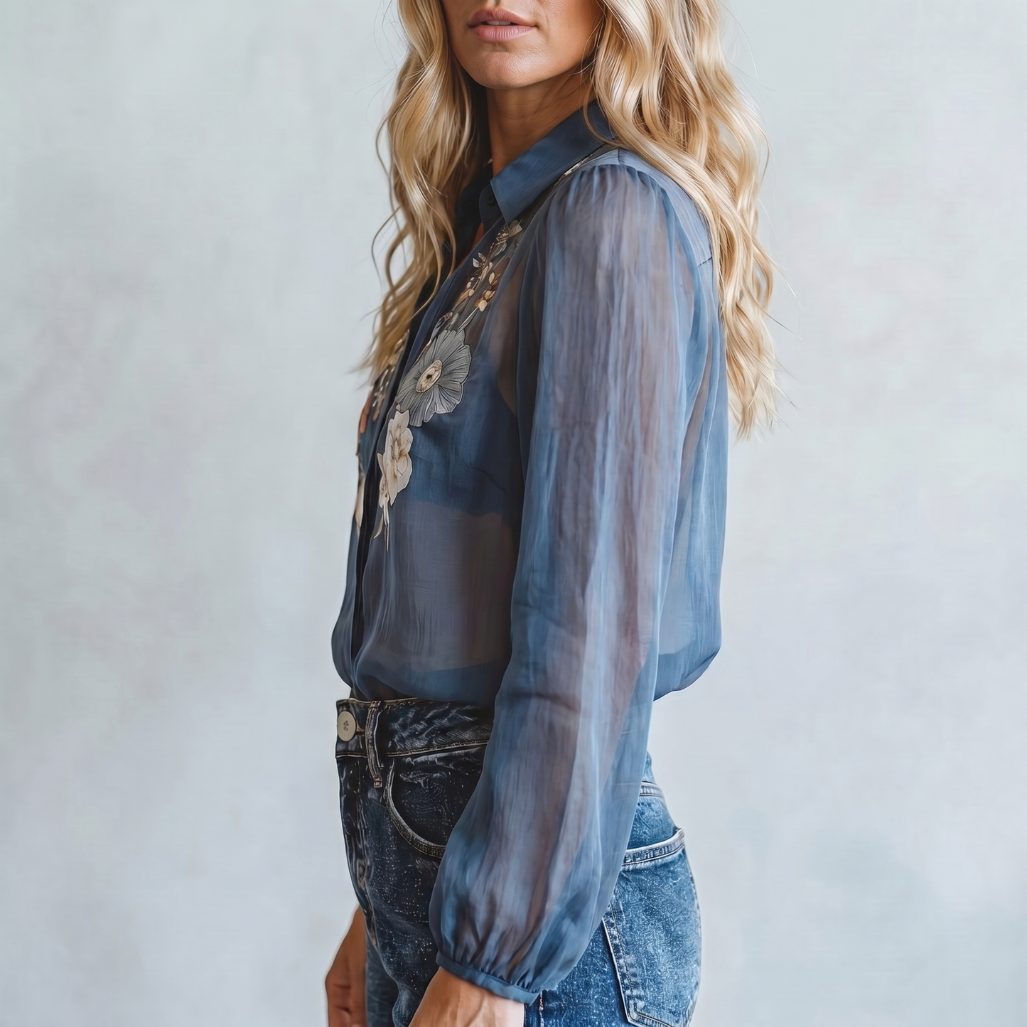 Women's Lightweight Floral Boho Blouse | Relaxed Fit Chic Summer Top
