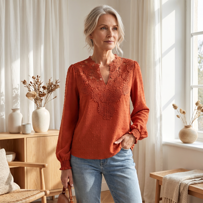 Women's Lightweight Breathable Blouse | Elegant Casual Summer Top