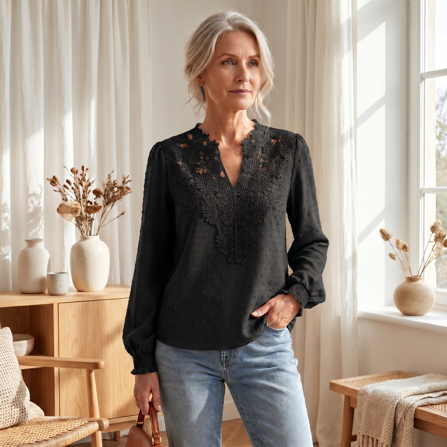 Women's Lightweight Breathable Blouse | Elegant Casual Summer Top