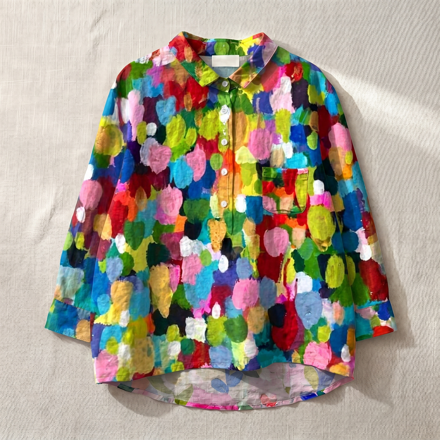 Women's Lightweight Floral Blouse | Relaxed Fit Breathable Top