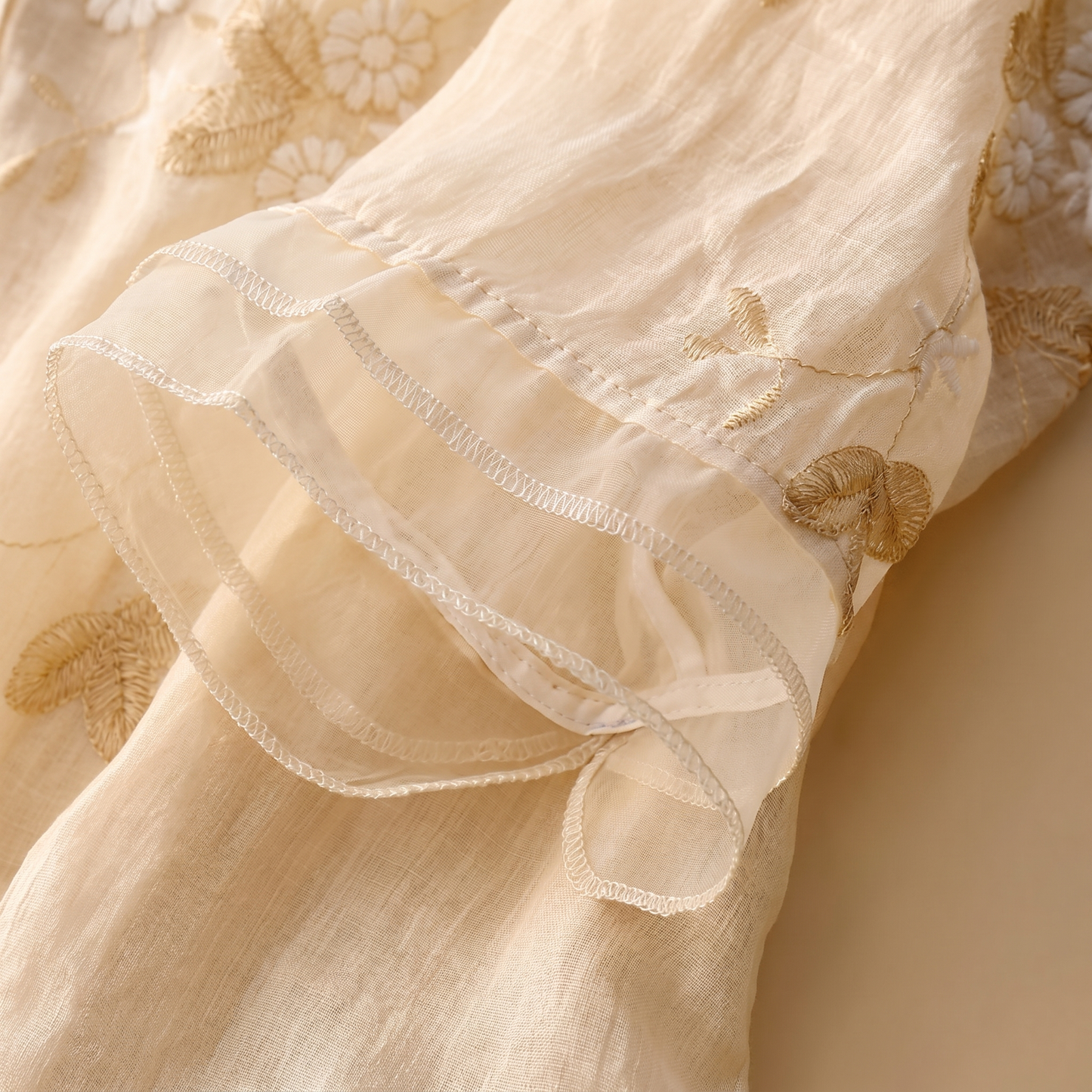 Women's Cotton Floral Embroidered Blouse | Light Relaxed Fit Summer Top