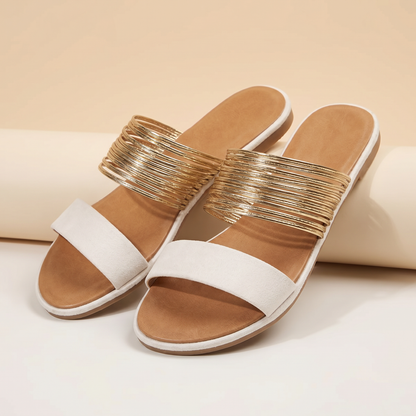 Women's Suede Orthopedic Sandals | Comfortable Slip-On Footwear for All-Day Support