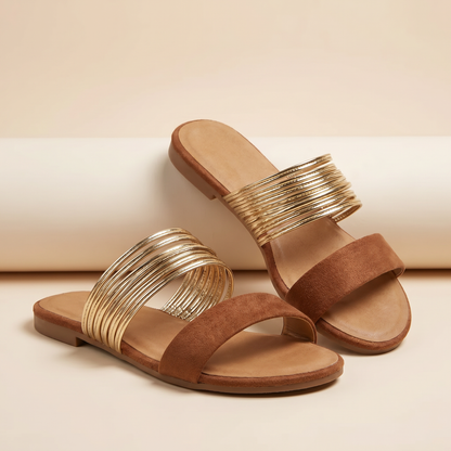 Women's Suede Orthopedic Sandals | Comfortable Slip-On Footwear for All-Day Support