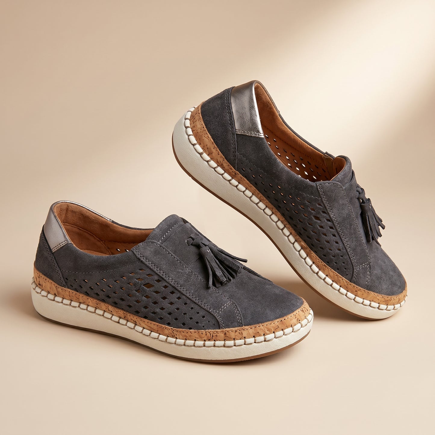 Women's Breathable Slip-On Sneakers | Comfortable Orthopedic Walking Shoes for Daily Activities