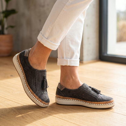 Women's Breathable Slip-On Sneakers | Comfortable Orthopedic Walking Shoes for Daily Activities