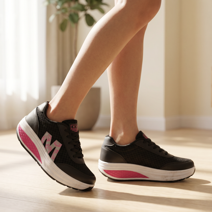 Women's Breathable Fabric Sneakers | Comfortable Orthopedic Walking Shoes