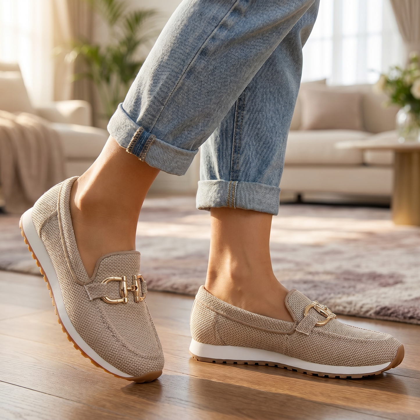 Women's Leather Loafers | Comfortable Orthopedic Slip-On Shoes