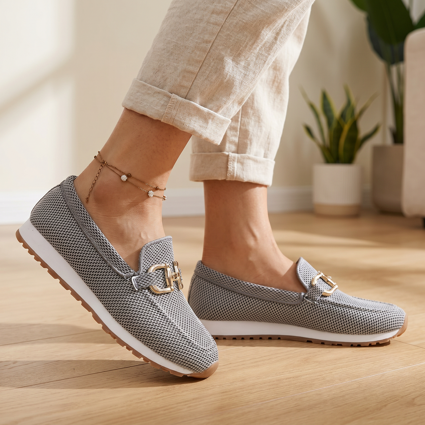 Women's Leather Loafers | Comfortable Orthopedic Slip-On Shoes