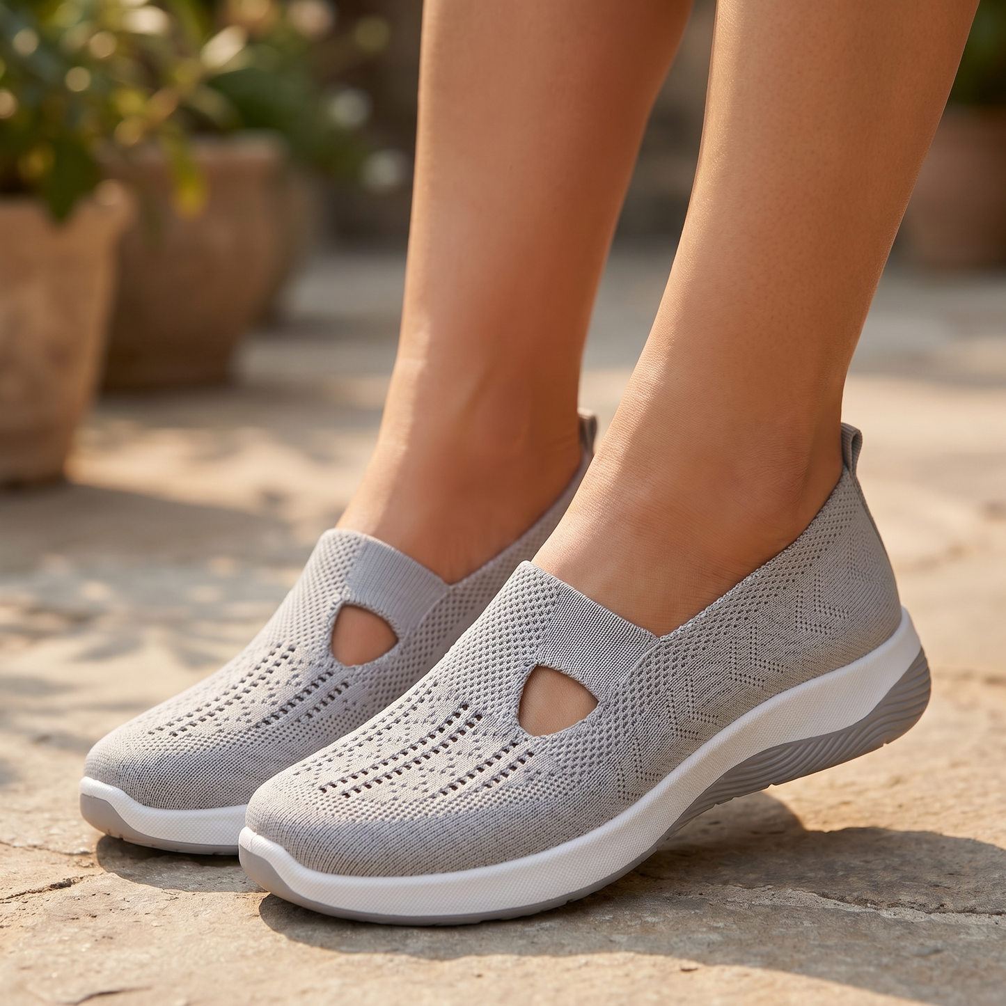 Women's Breathable Slip-On Shoes | Comfortable Orthopaedic Footwear for Everyday Wear