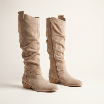 Women's Flexible Leather Boots | Supportive Ankle-Hugging Everyday Footwear