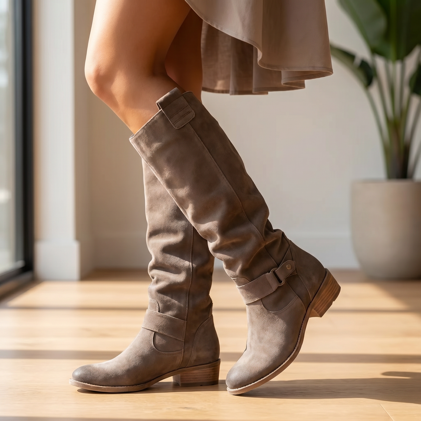 Women's Flexible Leather Boots | Supportive Ankle-Hugging Everyday Footwear