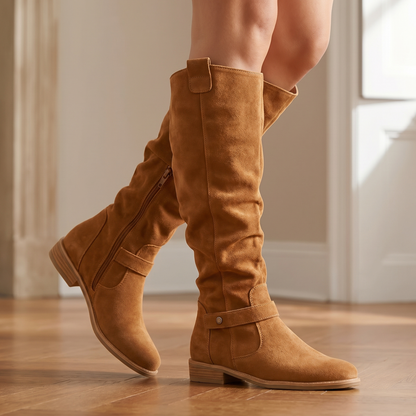 Women's Flexible Leather Boots | Supportive Ankle-Hugging Everyday Footwear