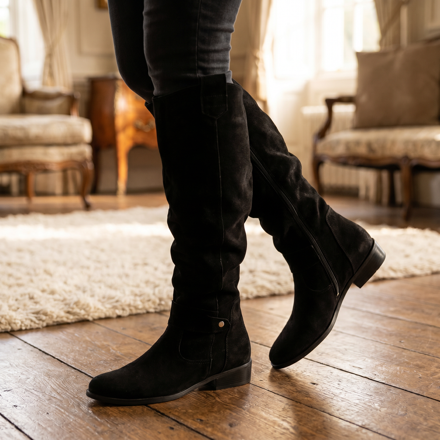 Women's Flexible Leather Boots | Supportive Ankle-Hugging Everyday Footwear
