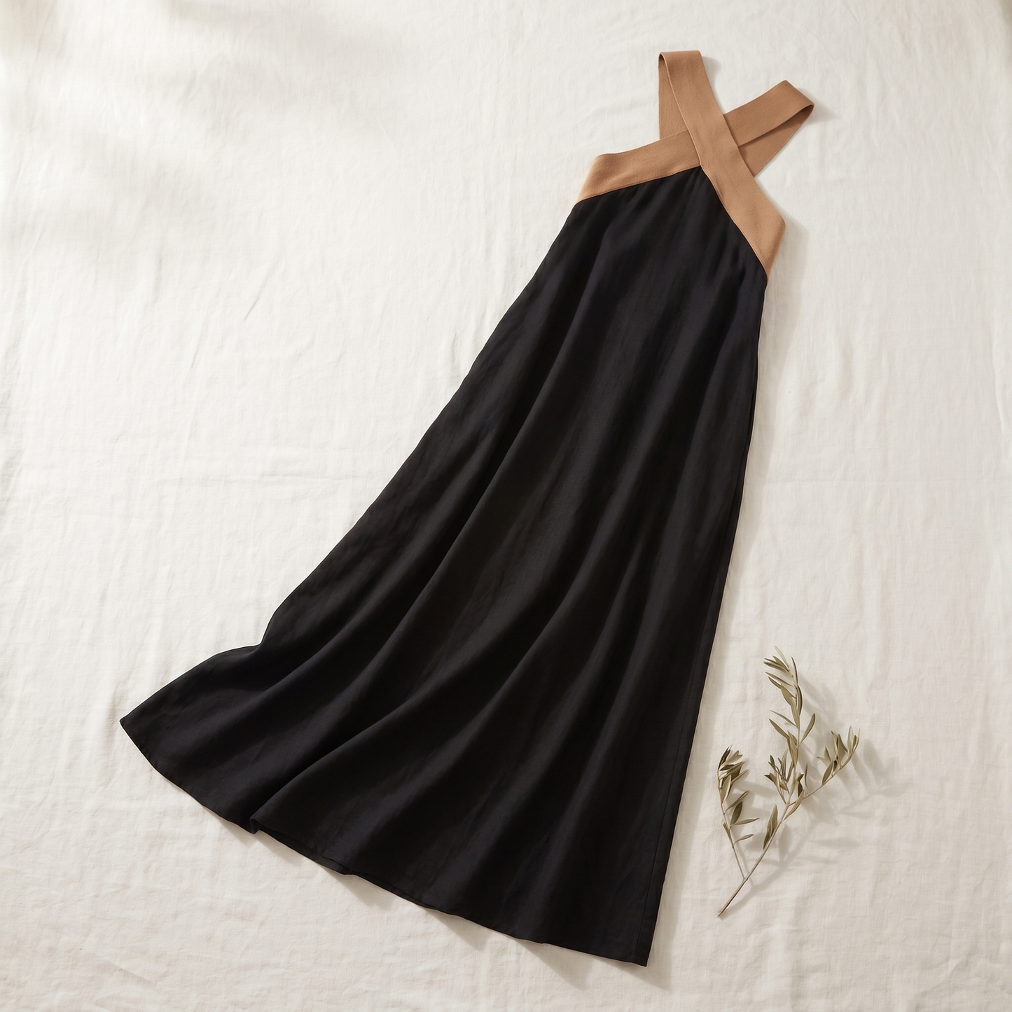 Women's Breathable Crossover Maxi Dress | Airy Summer Dress