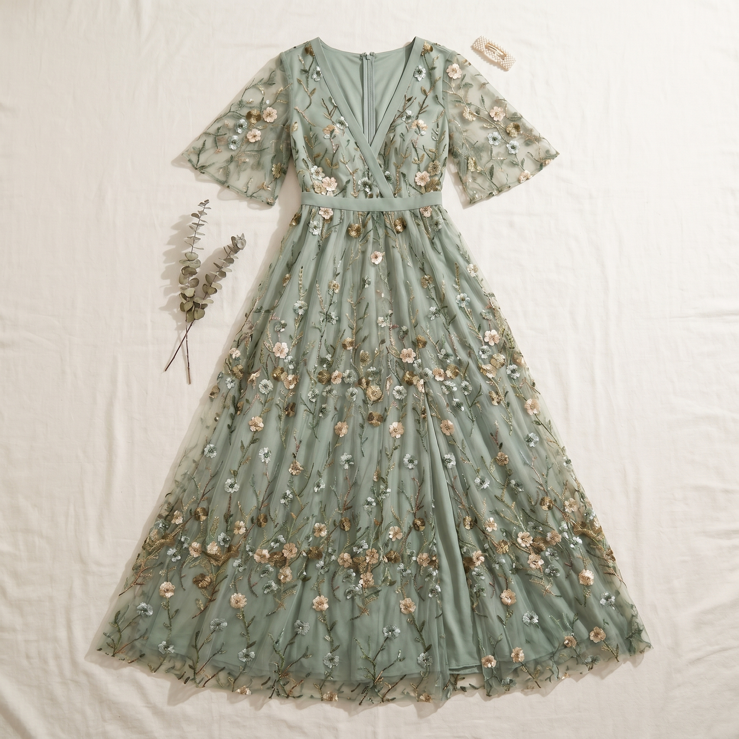 Women's Floral Maxi Dress | Lightweight Flowing Summer Gown