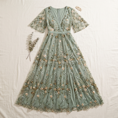 Women's Floral Maxi Dress | Lightweight Flowing Summer Gown