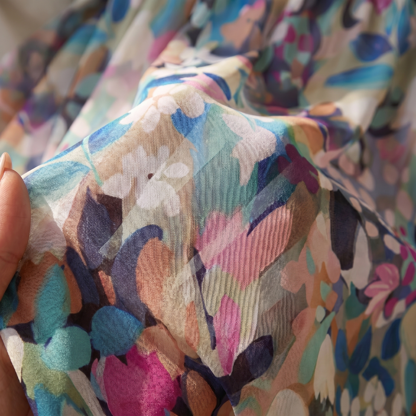 Women's Floral Print Midi Dress | Lightweight Relaxed Fit Summer Dress
