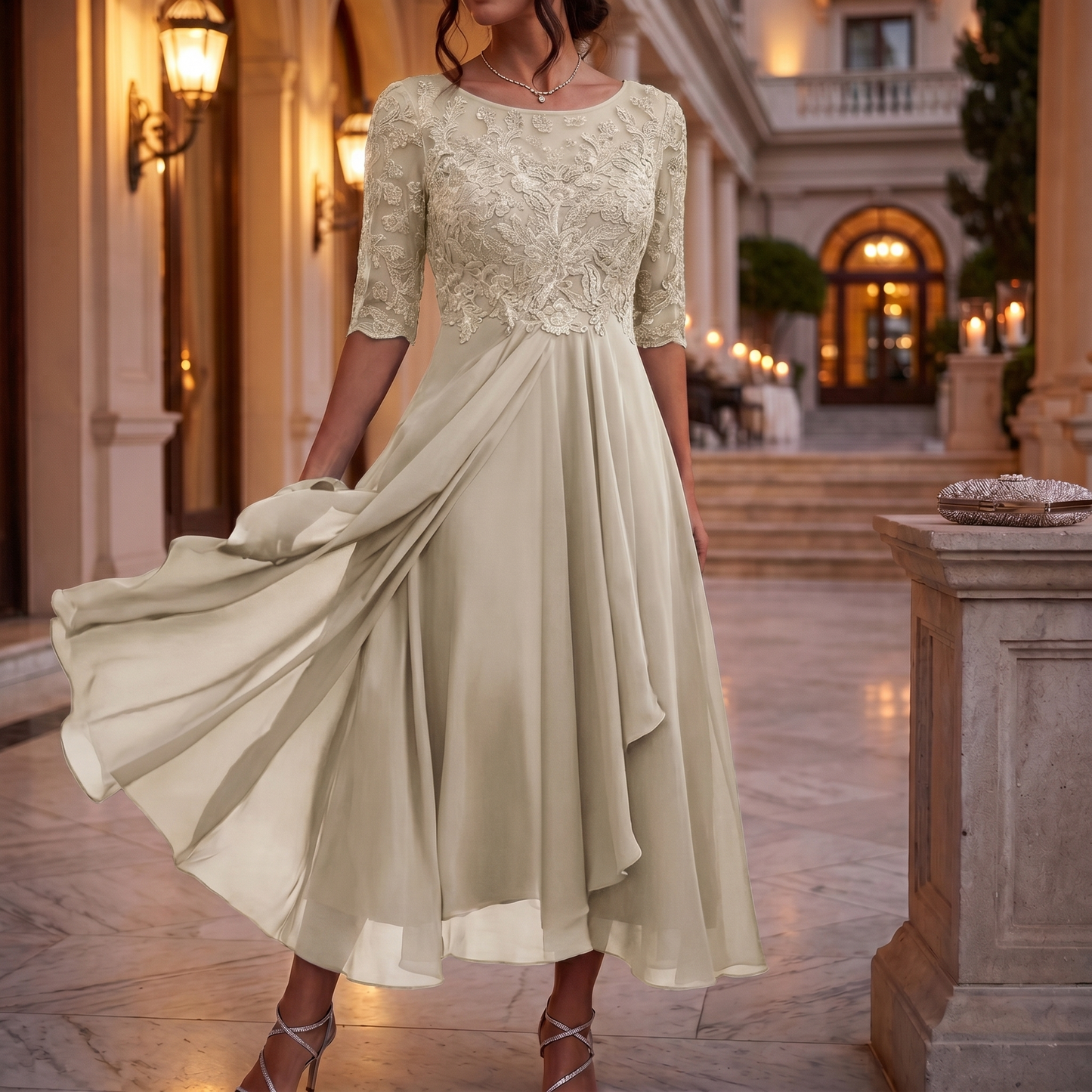 Women's Elegant Lace Dress | Timeless Cocktail Dress for Special Occasions