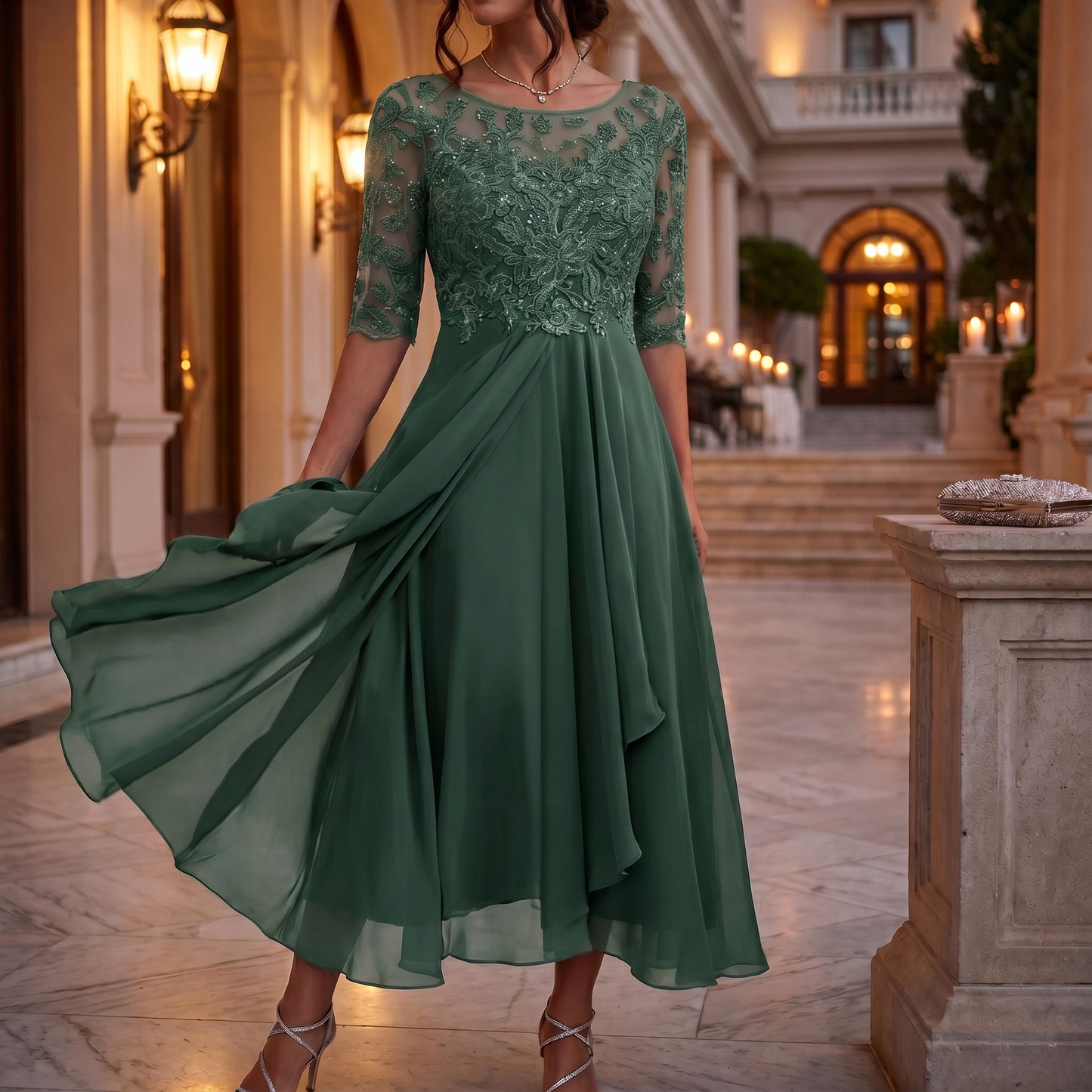 Women's Elegant Lace Dress | Timeless Cocktail Dress for Special Occasions