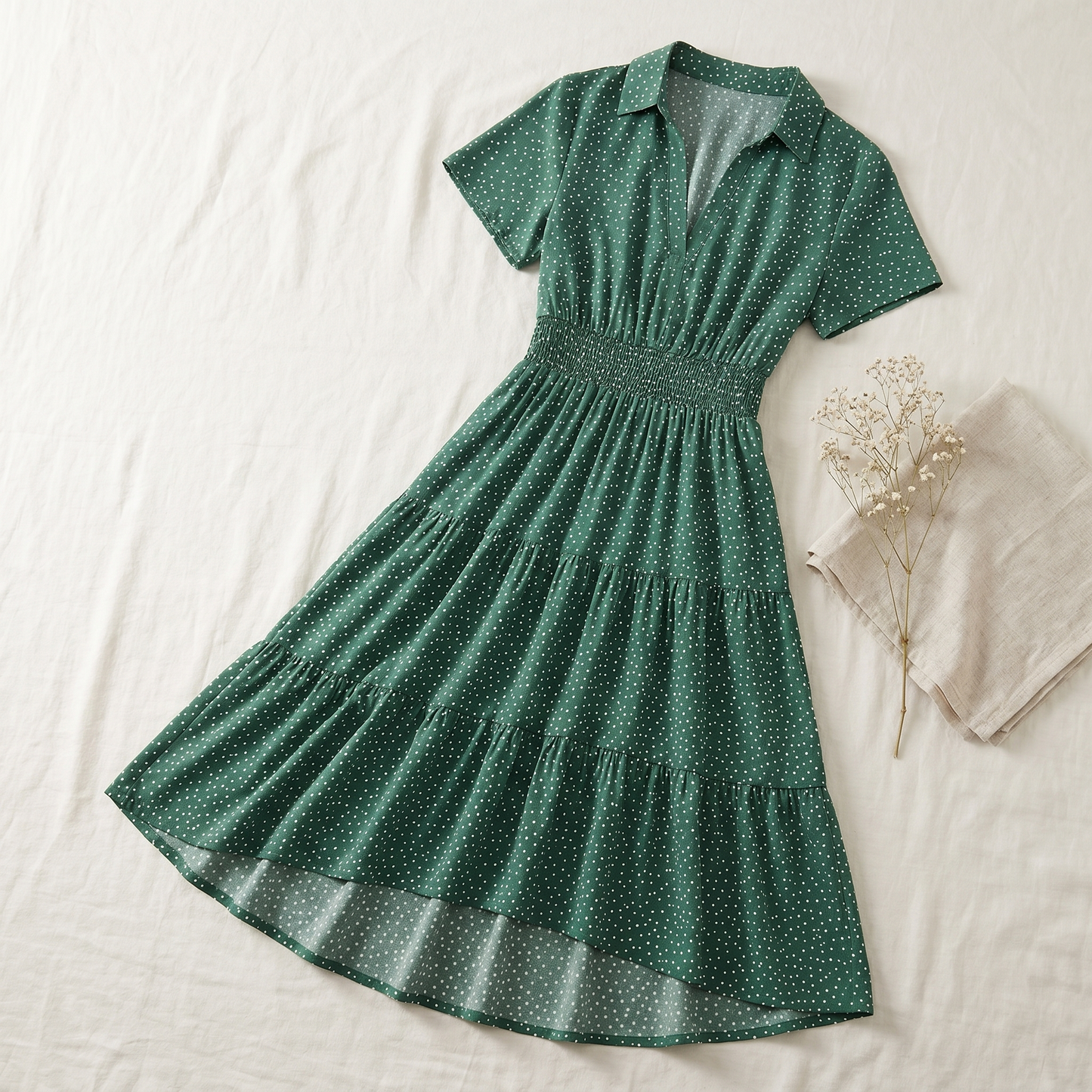 Women's Cotton Midi Shirt Dress | Casual Summer Wear