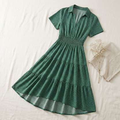 Women's Cotton Midi Shirt Dress | Casual Summer Wear
